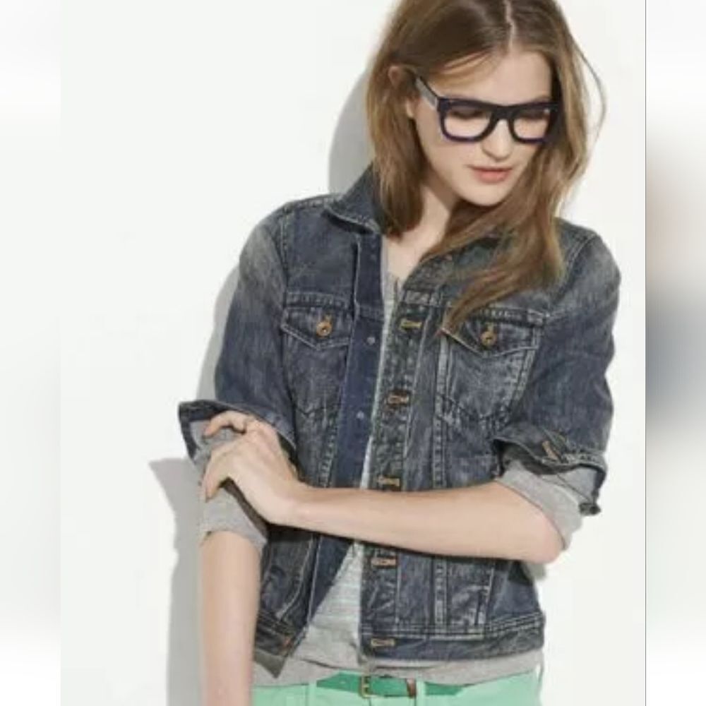 Madewell The Jean Jacket in Storm Cloud Wash Size Small